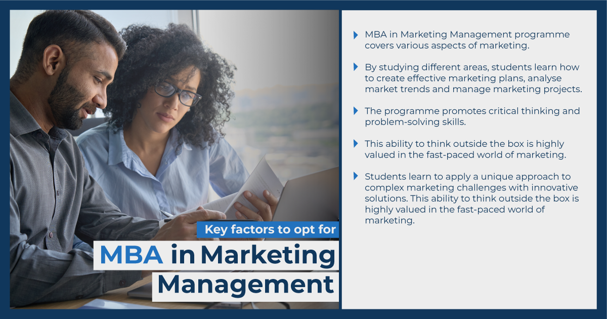 MBA in marketing management